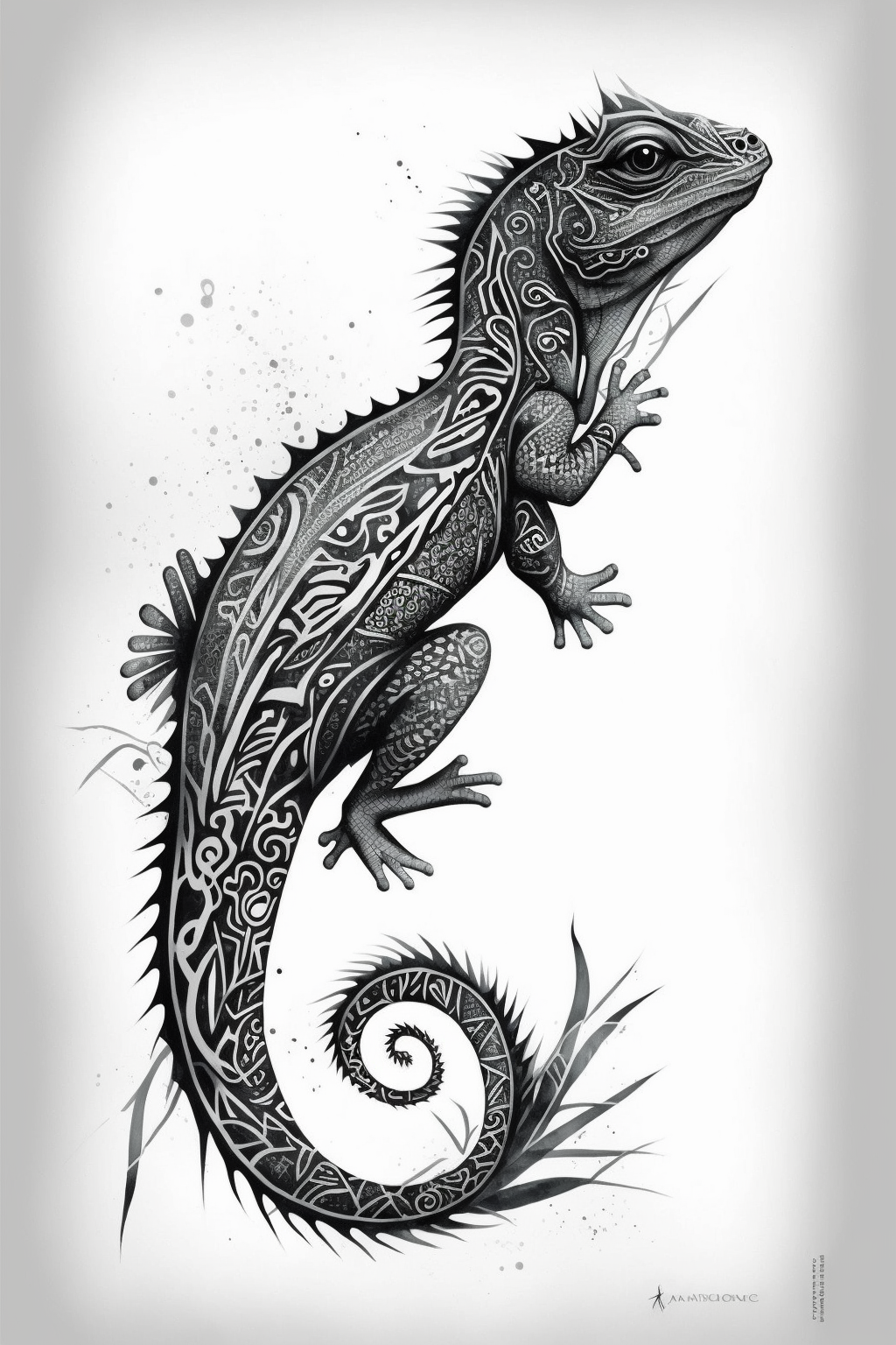 Lizard Sketch Stock Illustrations, Cliparts and Royalty Free Lizard Sketch  Vectors