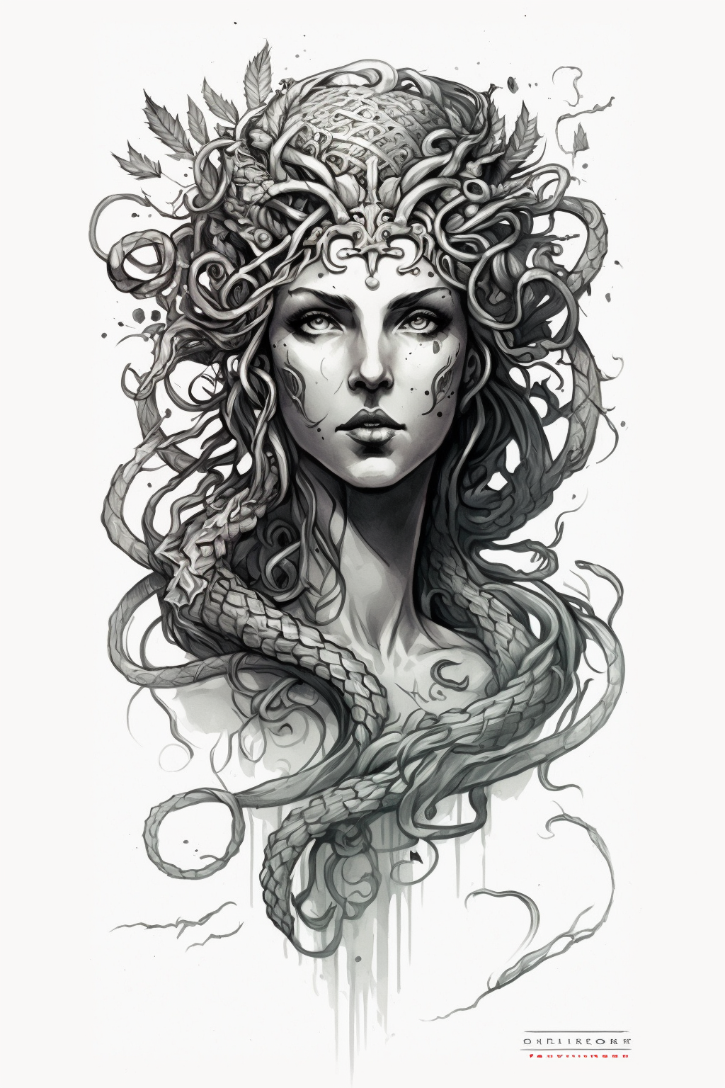 Medusa Tattoo Blueprint Collection – IMAGELLA