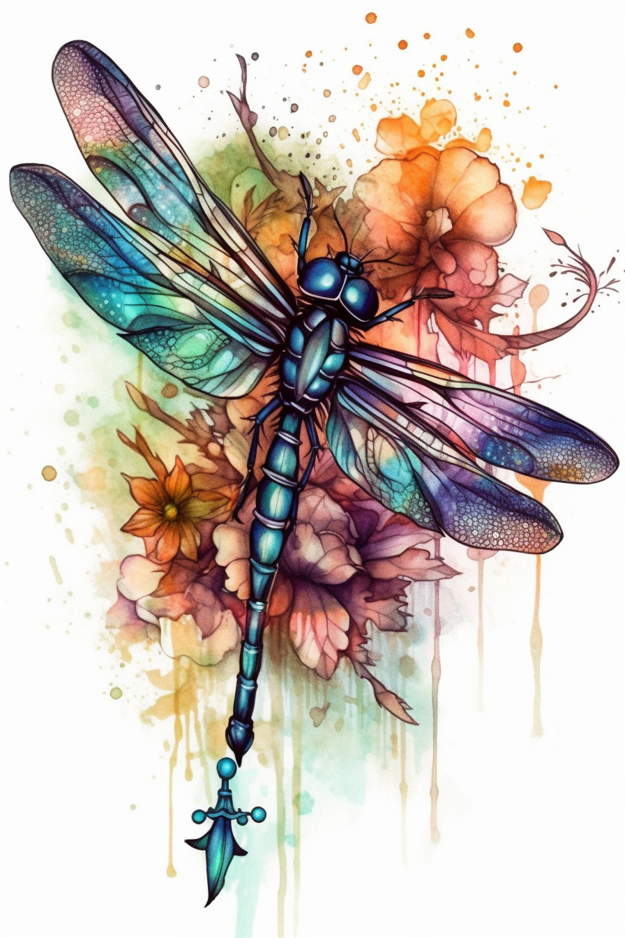 Watercolor dragonfly 💙 by @jacque.inkstattoo . #tattoo #tattooshop  #tattooartist #ink #inked #bostontattoo #bostontattooshop #massachu... |  Instagram