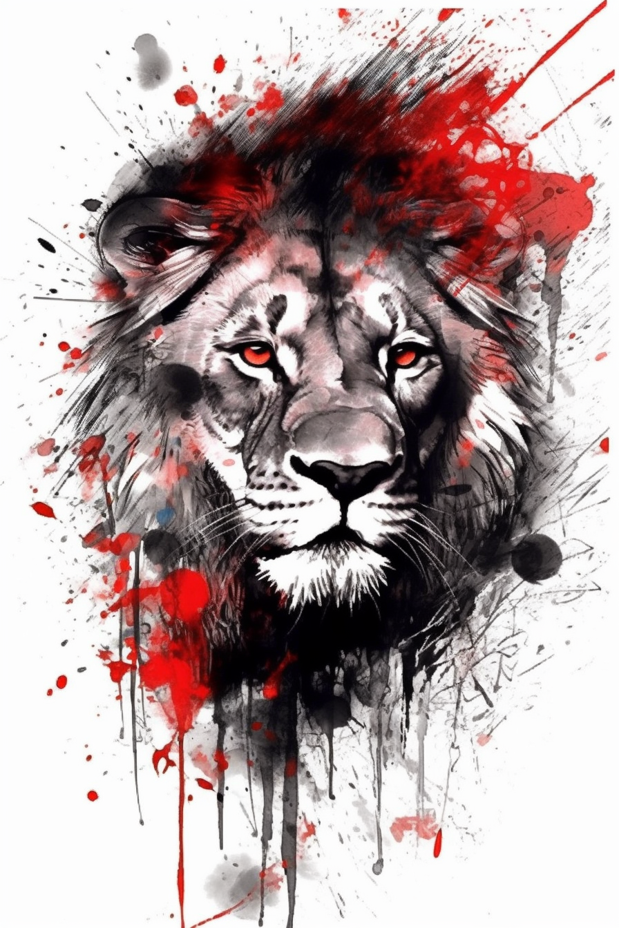 Temporary Large Realistic Eagle Tiger Lion Tattoo Tattoos Art Waterproof  Sticker | eBay