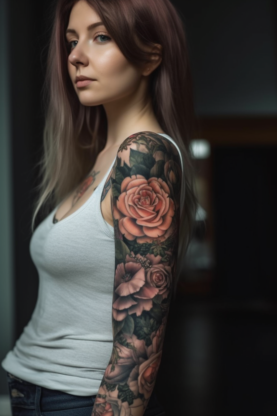 While sleeve tattoos have a historic association with sailors, women have broken this tradition. Nowadays, women from diverse backgrounds and professions proudly sport sleeve tattoos, adding their unique perspectives and styles to this timeless art form.