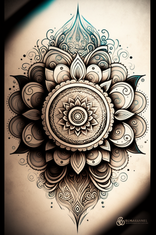 Mandala Forearm Tattoo sketch d33