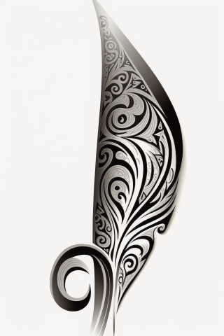 Maori A Spearhead tattoo, tattoo sketch, design drawings #12