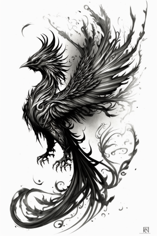 Sketch phoenix tattoo tribal ideas#45