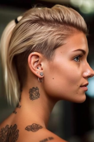 Behind the ear tattoo ideas for women#15