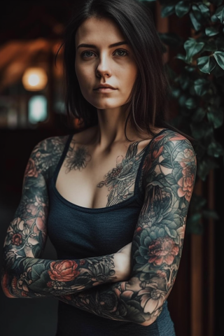Best sleeve tattoos for women#37