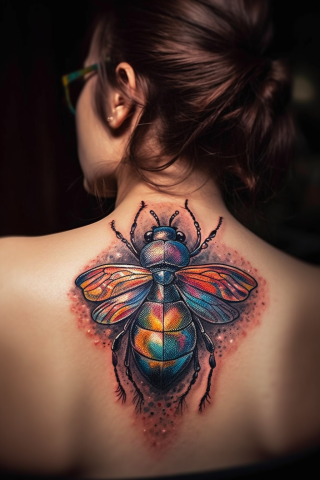 Bug flash tattoo for women#43