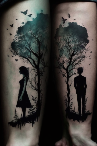 Couple tattoos unique meaningful#36