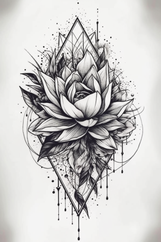 Fineline tattoo, tattoo sketch#3