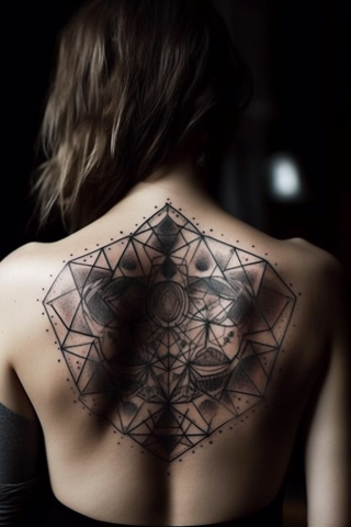 Geometric tattoo design for women#87