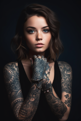 Hand tattoos for women#11