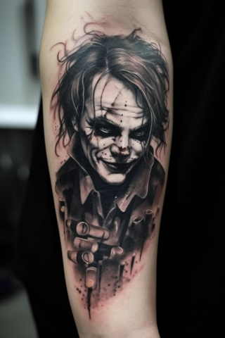Joker tattoo for women#6