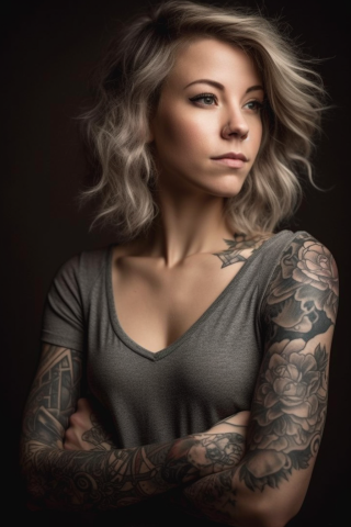 Memorial sleeve tattoos for women#51