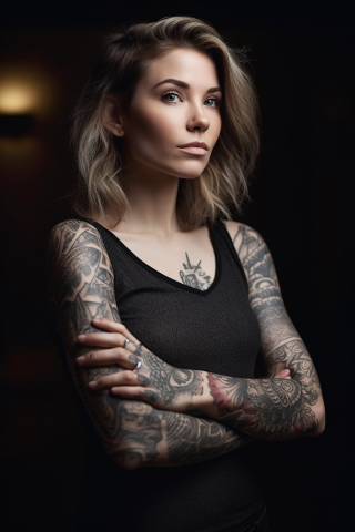 Memorial sleeve tattoos for women#53