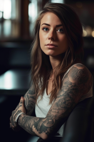 Memorial sleeve tattoos for women#57