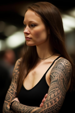 Polynesian tattoo for women#2