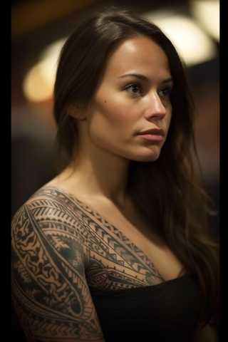 Polynesian tattoo for women#3