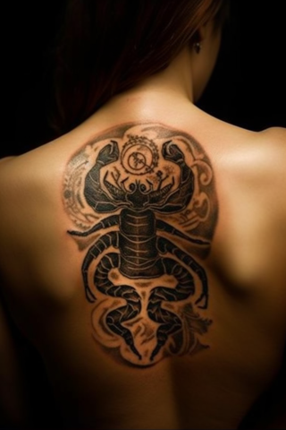 Scorpion tattoo design zodiac signs, tattoo sketch#24