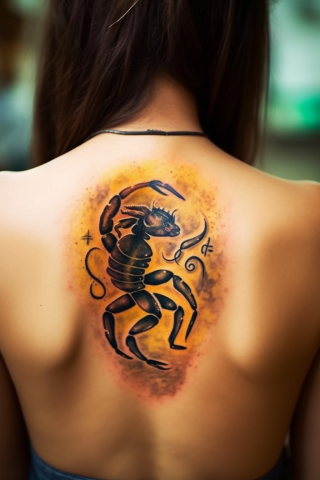 Scorpion tattoo for women#6