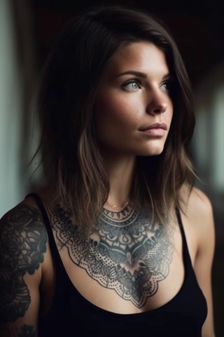 Shoulder tattoo ideas female women#62