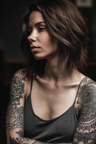 Shoulder tattoo ideas female women#63