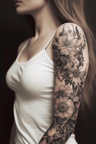 Sleeve tattoos for women unique#15