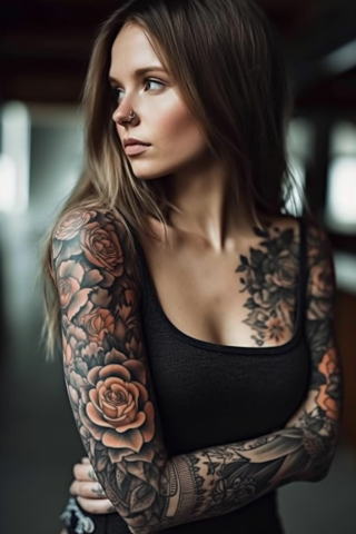 Sleeve tattoos for women unique#16