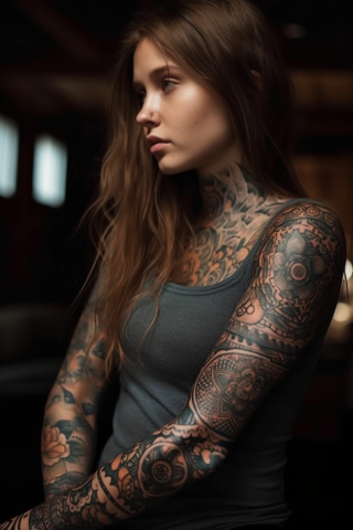 Sleeve tattoos for women unique#17