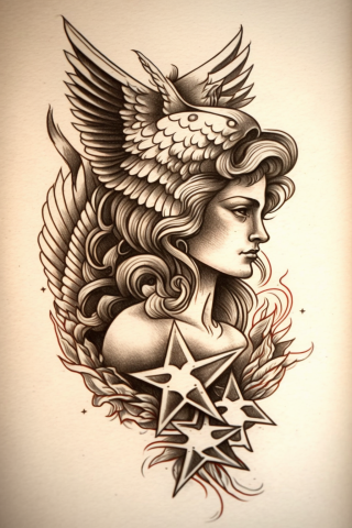 Small american traditional tattoo, tattoo sketch#27