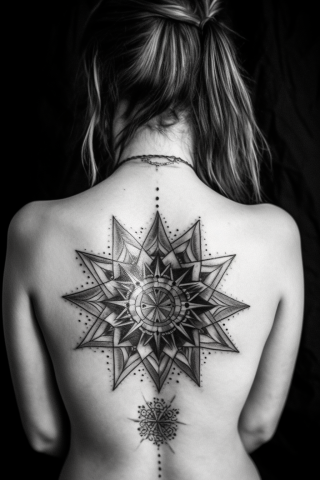 Star tattoo, tattoo sketch#2