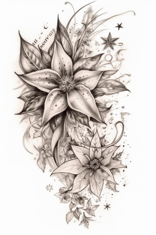 Star tattoos for women beautiful, tattoo sketch#7