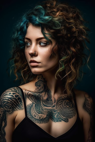 Unique medusa tattoo for women#77