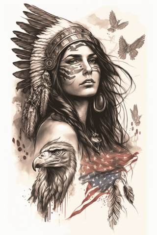 Western american traditional tattoo#15