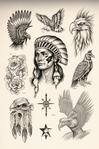 Western american traditional tattoo#17