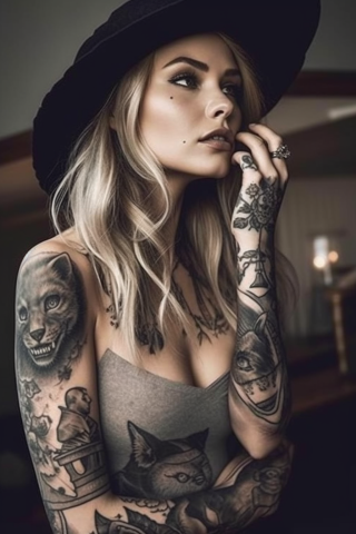 Witchy tattoo ideas for women#23