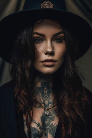 Witchy tattoo ideas for women#24