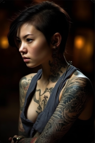 Dragon Tattoo, women very beautiful model 79