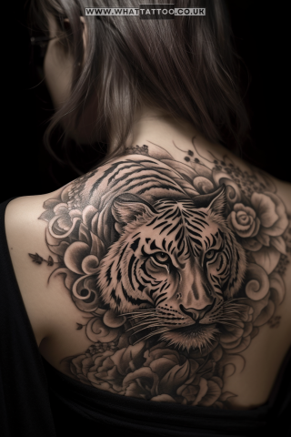 Tiger tattoo sketch, Japanese style 102